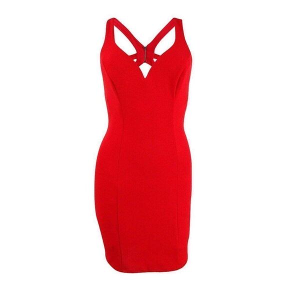 B Darlin Spaghetti Strap Bodycon Cocktail Dress - Picture 4 of 4